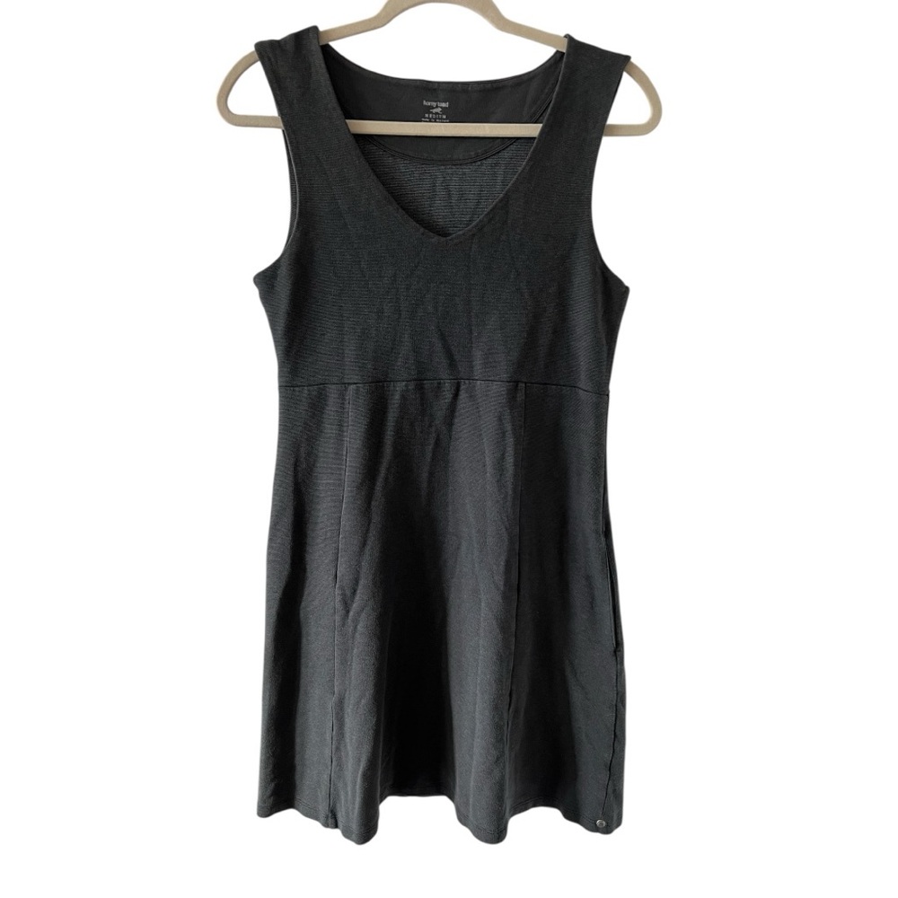 Toad&Co Horny Toad A-Line Sleeveless V-Neck Mini Dress | Gray | Size Medium